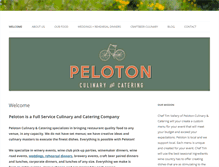 Tablet Screenshot of pelotoncatering.com